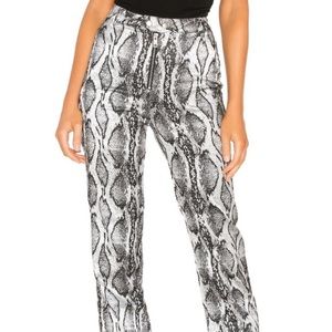 I am Gia snake print pants